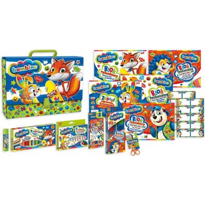 Bambino Kunstset - Tragbare Kunstmappe mit 12 Materialien Bambino Kunstset - Tragbare Kunstmappe mit 12 Materialien