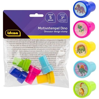 Idena, Stempel, Motivstempel Dino 5 Stück Idena, Stempel, Motivstempel Dino 5 Stück