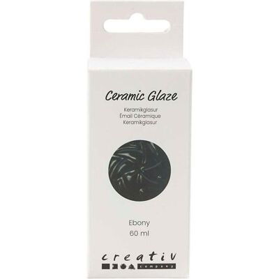 Creativ Company, Modelliermasse, Versiegelung 984 - 1101 °C, 60 ml, Ebony Creativ Company, Modelliermasse, Versiegelung 984 - 1101 °C, 60 ml, Ebony