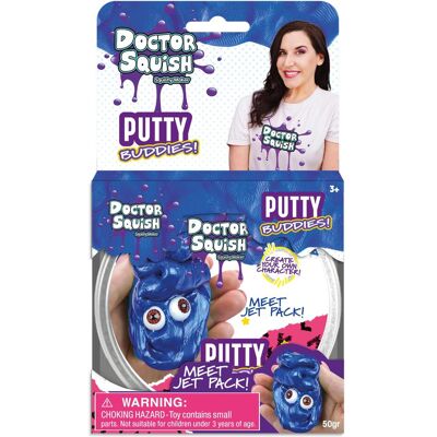 Boti Doctor Squish Putty DIY – Dunkelblaues Jetpack Boti Doctor Squish Putty DIY – Dunkelblaues Jetpack