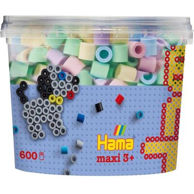 Hama - Maxi Beads 600pcs Mix 52 (388574) Hama - Maxi Beads 600pcs Mix 52 (388574)