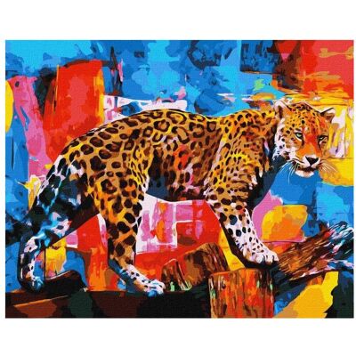 Ideyka Malen nach Zahlen - Heller Leopard Ideyka Malen nach Zahlen - Heller Leopard