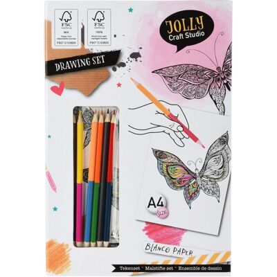 Jolly Craft Studio Zeichenset mit Buntstiften Jolly Craft Studio Zeichenset mit Buntstiften