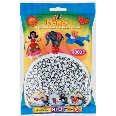 Toymax HAMA MIDI - KORALIKI 3000 SZT. jasny popiel Toymax HAMA MIDI - KORALIKI 3000 SZT. jasny popiel