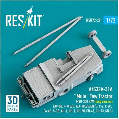 ResKit A/S32A-31A Mule Tow Tractor MSU-200 NAV (long version) (AV-8B, F-14B/D, F/A-18C/D/E/F/G, C-2, E-2?? ResKit A/S32A-31A Mule Tow Tractor MSU-200 NAV (long version) (AV-8B, F-14B/D, F/A-18C/D/E/F/G, C-2, E-2??