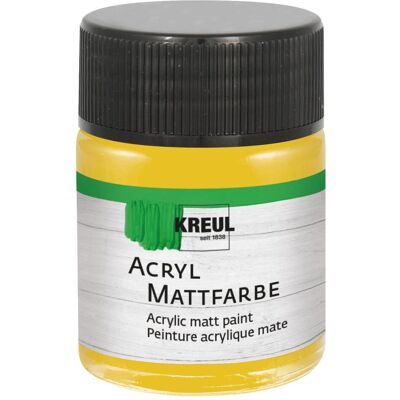 Kreul, Künstlerfarbe + Bastelfarbe, Acryl Mattfarbe Gold 50ml (50 ml) Kreul, Künstlerfarbe + Bastelfarbe, Acryl Mattfarbe Gold 50ml (50 ml)