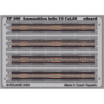 Eduard Ammunition belts US Cal.50, Coloriert. Eduard Ammunition belts US Cal.50, Coloriert.