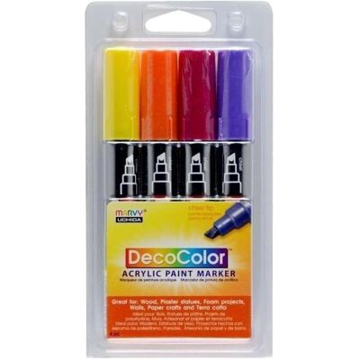 Marvy, Marker, Helle Acrylmarker in 4 Farben (4x) Marvy, Marker, Helle Acrylmarker in 4 Farben (4x)