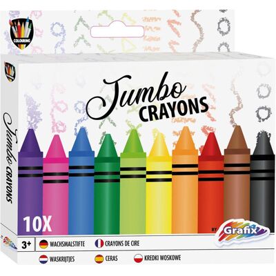 Grafix, Malstifte, Jumbo Buntstifte Künstler, 10 Stk. (10x) Grafix, Malstifte, Jumbo Buntstifte Künstler, 10 Stk. (10x)