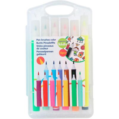 Topwrite Kids, Malstifte, Pinsel stiftfarben, 12St. (12x) Topwrite Kids, Malstifte, Pinsel stiftfarben, 12St. (12x)