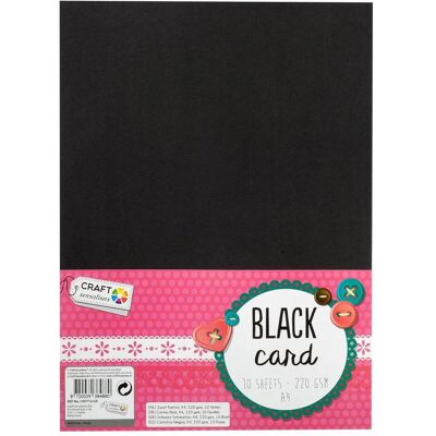 Grafix, Bastelpapier, Hobbykarton Schwarz A4, 10 Blatt (220 g/m², 10x) Grafix, Bastelpapier, Hobbykarton Schwarz A4, 10 Blatt (220 g/m², 10x)