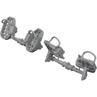 Eduard Bf 109E rudder pedals late 1/48 Eduard Bf 109E rudder pedals late 1/48