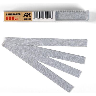 AK Interactive Dry Sandpaper 600 grit x 50 units AK Interactive Dry Sandpaper 600 grit x 50 units