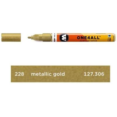 Molotow, Marker, Filzstift One4all 127HS metallic gold 228 (1x) Molotow, Marker, Filzstift One4all 127HS metallic gold 228 (1x)