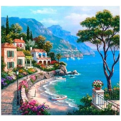Norimpex 5D-Diamantmosaik - Bucht am Meer 40x30cm Norimpex 5D-Diamantmosaik - Bucht am Meer 40x30cm