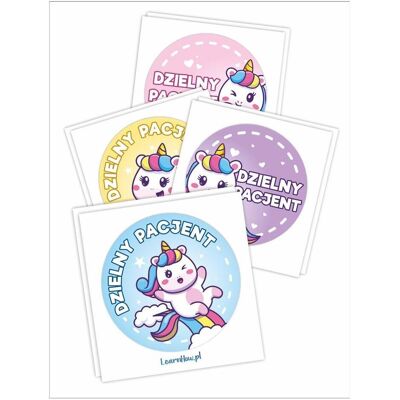 LearnHow, Sticker, Aufkleber Brave Patient - Einhörner 40mm 60Stk (60 Sticker) LearnHow, Sticker, Aufkleber Brave Patient - Einhörner 40mm 60Stk (60 Sticker)