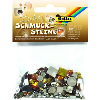 Folia Schmucksteine SPARKLING YELLOW, 550 Stück Folia Schmucksteine SPARKLING YELLOW, 550 Stück