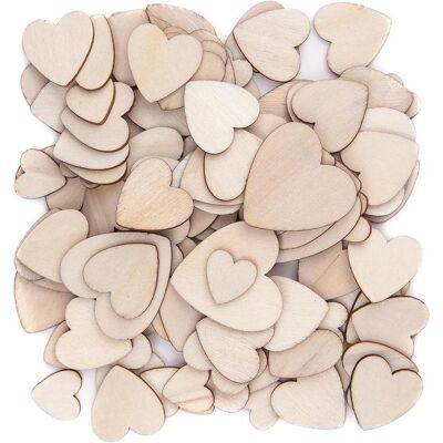 DP Craft Holzherzen 120 Stk (120 Stk.) DP Craft Holzherzen 120 Stk (120 Stk.)