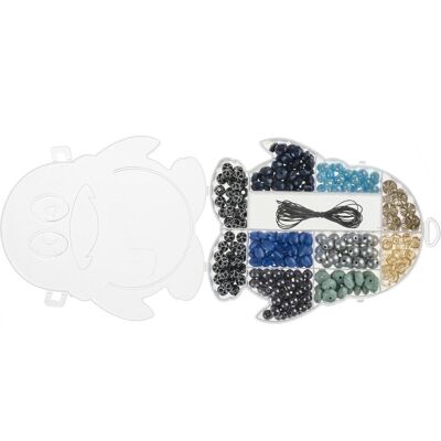 Glorex Perlen-Set Pinguin Kunststoff, ca. 395 Stk, 100g, blau Glorex Perlen-Set Pinguin Kunststoff, ca. 395 Stk, 100g, blau