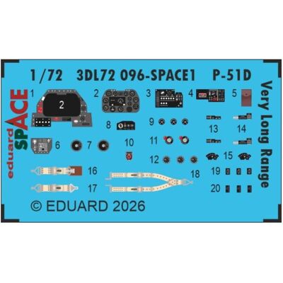 Eduard P-51D Very Long Range SPACE for Arma Hobby Eduard P-51D Very Long Range SPACE for Arma Hobby