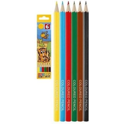 Titanum, Malstifte, Sechseckige Buntstifte, 6 Farben (6x) Titanum, Malstifte, Sechseckige Buntstifte, 6 Farben (6x)