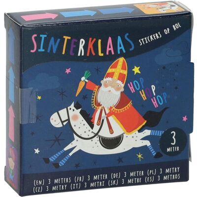 Wins Holland, Sticker, Sinterklaas-Aufkleber auf einer Rolle, 3 Meter Wins Holland, Sticker, Sinterklaas-Aufkleber auf einer Rolle, 3 Meter