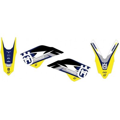 Blackbird, Sticker, AUFKLEBER-SET HUSQVARNA FC/TC '14–'15, TE/FE '14–'16 DREAM 5 FARBEN BLAU GELB Blackbird, Sticker, AUFKLEBER-SET HUSQVARNA FC/TC '14–'15, TE/FE '14–'16 DREAM 5 FARBEN BLAU GELB