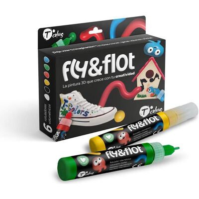Colors, Marker, 3d fly&flot textile paint markers (6x) Colors, Marker, 3d fly&flot textile paint markers (6x)