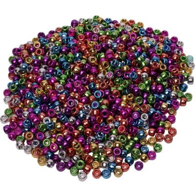 Colorations Colorationen - Ponyperlen Metallic 6x9 mm, 1000 Stk. Colorations Colorationen - Ponyperlen Metallic 6x9 mm, 1000 Stk.