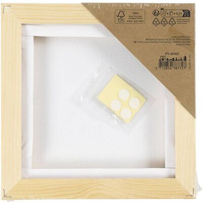 Creativ Company, Keilrahmen, Keilrahmen, 280 g/m², 15,8 x 15,8 cm – Weiss (15.80 x 2 cm) Creativ Company, Keilrahmen, Keilrahmen, 280 g/m², 15,8 x 15,8 cm – Weiss (15.80 x 2 cm)