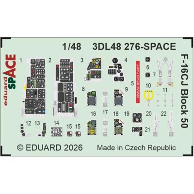 Eduard F-16CJ Block 50 SPACE for Tamiya Eduard F-16CJ Block 50 SPACE for Tamiya