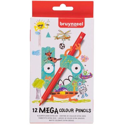 Bruynzeel 12 Mega Buntstifte - Farbtyp Bruynzeel 12 Mega Buntstifte - Farbtyp