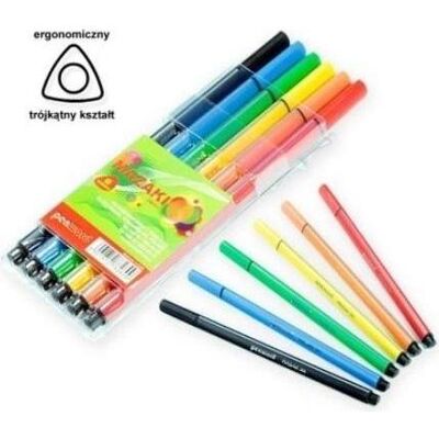 Polsirhurt, Marker, Dreieckige Marker, 6 Farben (6x) Polsirhurt, Marker, Dreieckige Marker, 6 Farben (6x)