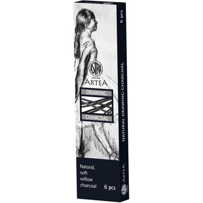 Astra, Malstifte, Natürliche Zeichenkohle 6-8 mm 6 Stück (6x) Astra, Malstifte, Natürliche Zeichenkohle 6-8 mm 6 Stück (6x)