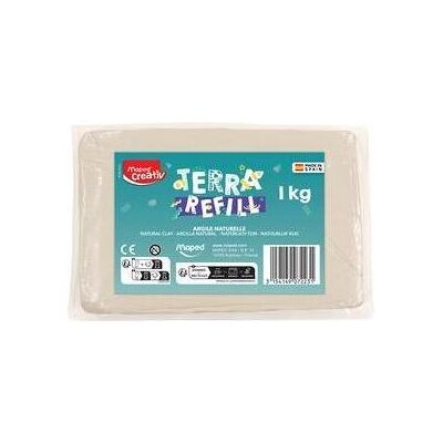 Maped, Modelliermasse, Creativ Nachfüllpackung Ton für Töpferset, 1 kg Farbe: natur Maped, Modelliermasse, Creativ Nachfüllpackung Ton für Töpferset, 1 kg Farbe: natur