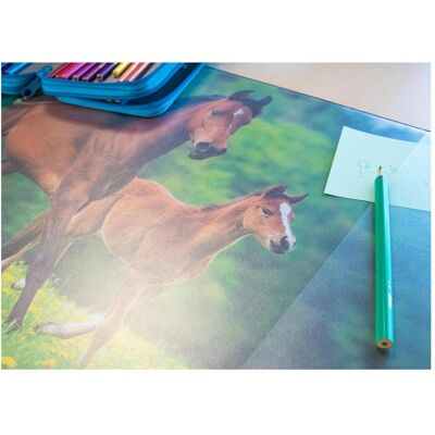 Idena, Unterlage, Schreibunterlage PP 58,5x38,5cm Pferd (38.50 x 58.50 cm) Idena, Unterlage, Schreibunterlage PP 58,5x38,5cm Pferd (38.50 x 58.50 cm)