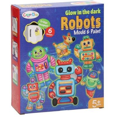 Lobbes Giessen und Bemalen von im Dunkeln leuchtenden Robotern Lobbes Giessen und Bemalen von im Dunkeln leuchtenden Robotern