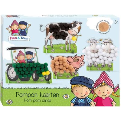 Bambolino Toys Fien En Teun Pompom Aufkleber Bastelset Bambolino Toys Fien En Teun Pompom Aufkleber Bastelset