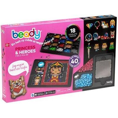 Hama Beady - Princess & Heroes - 4.500 beads + 4 plates (960933) Hama Beady - Princess & Heroes - 4.500 beads + 4 plates (960933)