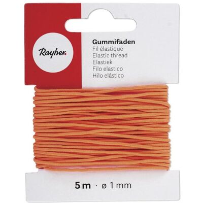Rayher Gummifaden 1mm Orange 5m Rayher Gummifaden 1mm Orange 5m