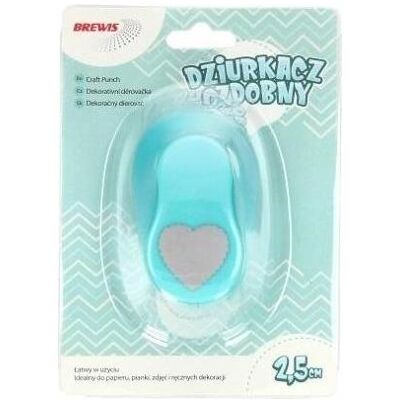 Brewis, Stanzer, Dekorativer Locher - Herz 2,5cm MIX Brewis, Stanzer, Dekorativer Locher - Herz 2,5cm MIX