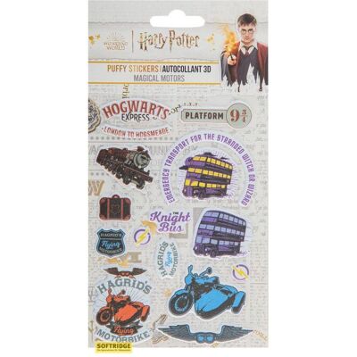 Cinereplicas, Sticker, Harry Potter Puffy autocollants Magical Motors (1 Sticker) Cinereplicas, Sticker, Harry Potter Puffy autocollants Magical Motors (1 Sticker)