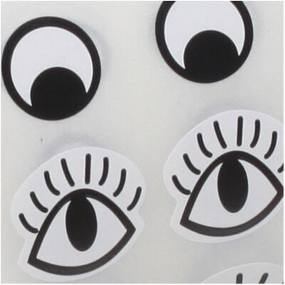 Creativ Company, Sticker, Aufkleber Augen Schwarz Weiss, 2000Stk. (2000 Sticker) Creativ Company, Sticker, Aufkleber Augen Schwarz Weiss, 2000Stk. (2000 Sticker)