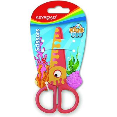 Keyroad, Schere, Schulschere, 5", sicher, orangefarbener fisch, blister (15.60 cm) Keyroad, Schere, Schulschere, 5", sicher, orangefarbener fisch, blister (15.60 cm)