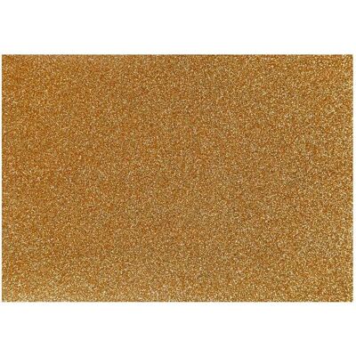 Creativ Company, Bastelpapier, Opstrijkfolie Glitter Goud, A5 (1x) Creativ Company, Bastelpapier, Opstrijkfolie Glitter Goud, A5 (1x)