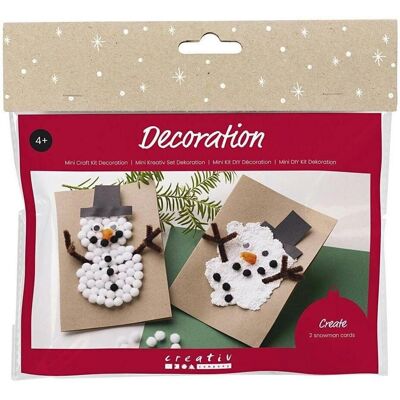Creativ Company Bastelset Weihnachtskarten mit Schneemann Creativ Company Bastelset Weihnachtskarten mit Schneemann