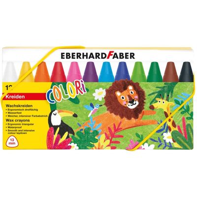 Eberhard Faber, Malstifte, Wachsmalkreide Dreiflächig, 12er Kartonetui (12x) Eberhard Faber, Malstifte, Wachsmalkreide Dreiflächig, 12er Kartonetui (12x)