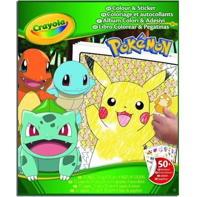 Crayola Pokémon Malbuch & Sticker-Notizbuch Crayola Pokémon Malbuch & Sticker-Notizbuch
