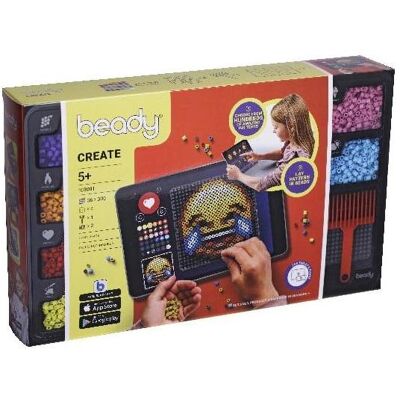 Hama Beady - Create - 10,800 beads, 4 plates & 1 scraper (390402) Hama Beady - Create - 10,800 beads, 4 plates & 1 scraper (390402)