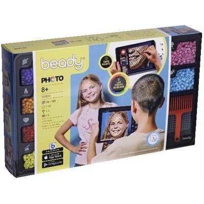 Hama Beady - Photo - 18,000 beads, 12 plates & 1 scraper (390702) Hama Beady - Photo - 18,000 beads, 12 plates & 1 scraper (390702)